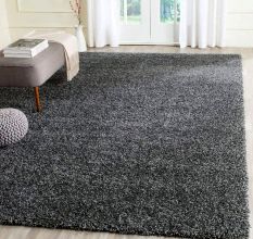 Elegant grey Shaggy Living Carpet
